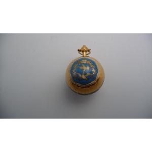 Enamelled Gold Ball Watch, Probably (geneva), First Empire Period