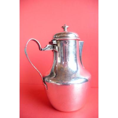 Selfish Jug In Sterling Silver, Around 1850.