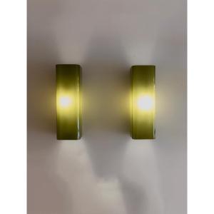 Pair Of 50' Murano Glass Sconces