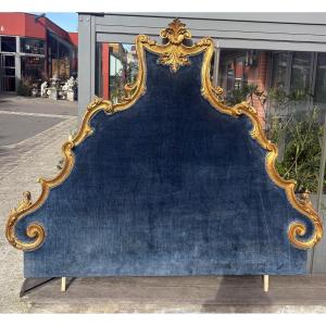 Early 20th Century Italian Giltwood Baroque-style Headboard 