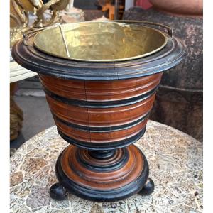 19th Century Dutch Basket In Exotic Wood