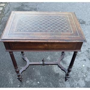 19th Century Napoleon III Rosewood Work Table 