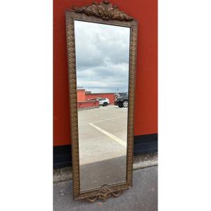 Late 19th Century Chased Bronze Mirror In The Louis XVI Style