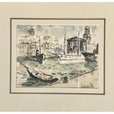 Albert Lepreux The Port Of Marseille