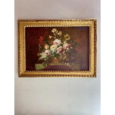 Decorative Table Of Flowers 18th