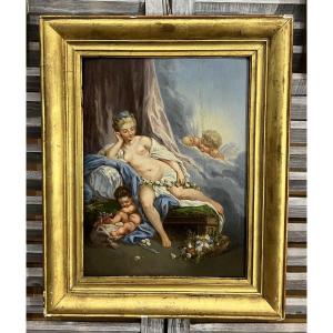 Oil On Panel End Of XVIII Century