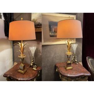Pair Of Maison Charles Lamps
