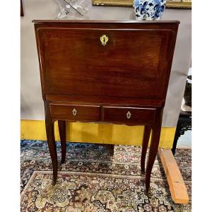 Curious Mahogany Secretary From The 18th Century.