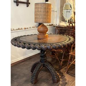 20th Century Popular Art Pedestal Table