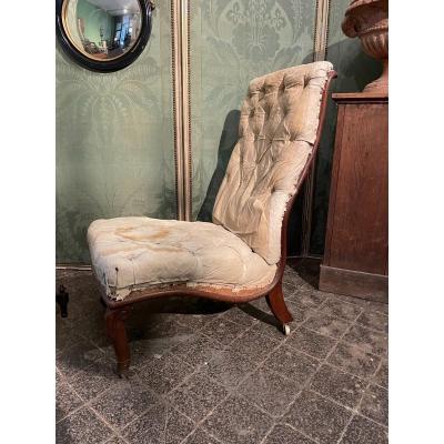 Singulière Chauffeuse D’époque Restauration