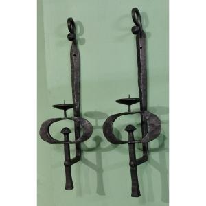 Pair Of 70s Wall Lights