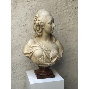 Terracotta Bust After Augustin Pajou, Countess Of Barry