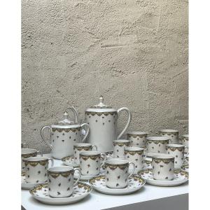 Limoges Porcelain Coffee And Tea Service, Charles Martin