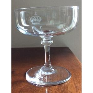 Napoleon III Imperial Crown Champagne Glass