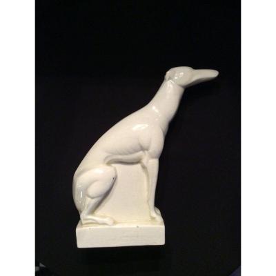 Art Deco Greyhound Signed Lemanceau