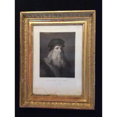 Leonardo Da Vinci Engraving