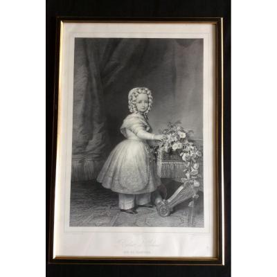 Lithograph Robert d'Orleans Duke Of Chartres