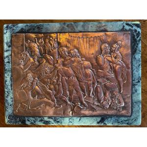 The Orgy Of The Dragons, Beautiful Plate In Relief On Copper, End Of The XIX Eme Century