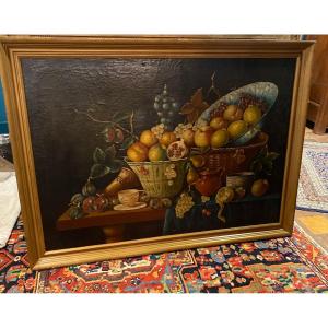 Large Still Life From The End Of The 19th Century