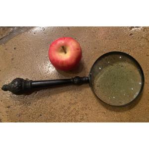 Huge Cast Iron Magnifying Glass, 1st Half Of The 20th Century