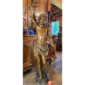 Large Statue Of Saint Sebastian German Baroque End Of The 17th Century Beginning Of The 18th Century