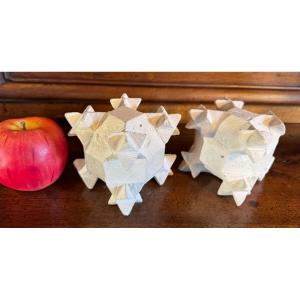 Pair Of Masterpieces By A Stonemason