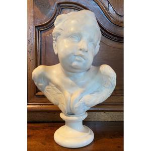 Beautiful Italian Marble Angel From The 17th Century, Former Francesc Cambó Collection