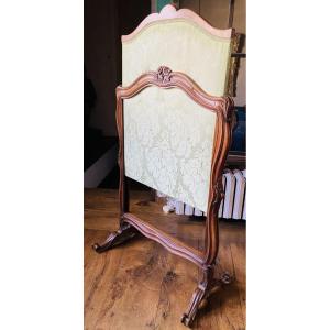 Louis XV Period Carved Walnut Fire Screen, 18th Century