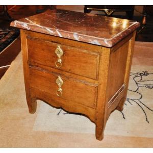Small Louis XV Oak Chest Of Drawers From The 18th Century 