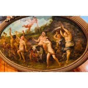 The Triumph Of Silenus, 19th Century Oil On Canvas