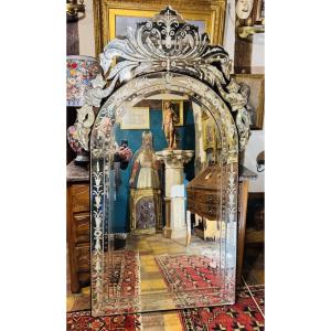Imposing Very Large Venice Mirror, 20th Century