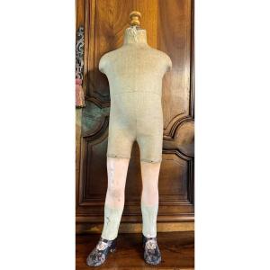 Napoleon III Period Child Mannequin For Shop Window Or Dressmaker 