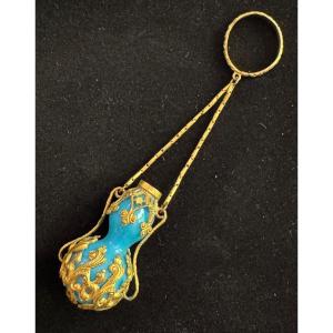 Miniature Perfume Bottle For Chatelaine Or Ball Bouquet Holder