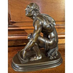 The Knife Grinder, Milichus And The Rotator Or The Rotator, Beautiful Bronze Of The Grand Tour