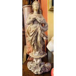 Large Sicilian Virgin Of Trapani, Late 17th Century, Early 18th Century