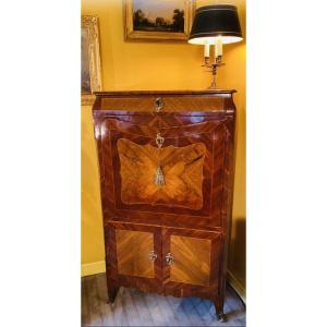 Louis XV Period Secretary Desk, In Fruitwood Marquetry