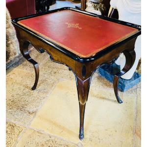Coffee Table, Cabaret Style With Hock-shaped Legs, Mahogany, Attributed To Mailfert