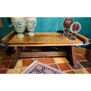 Chinese Coffee Table From The 1970s In Exotic Wood