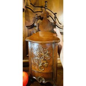 Provençal Saliero In Louis XV Walnut, From The 18th Century