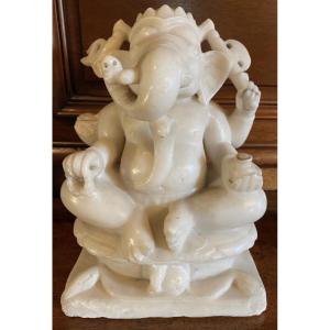 Ganesh God Of Prosperity In Alabaster