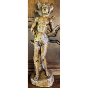 High Period, Saint Sebastien Circa 1500 In Poplar