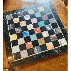 Napoleon III Italian Chessboard Forming A Marmothèque Or Lithothèque.