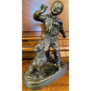 Une Sculpture En Régule De Très Belle Qualité Par Georges Maxim (1885-1940), Célèbre Sculpteur 