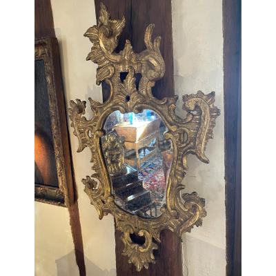 Beautiful Asymmetric Mirror From XVIII Eme Century