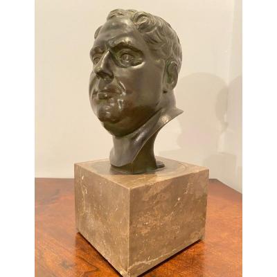 Vitellius, Antique Bronze Bust Of A Roman Emperor XIX Eme Century