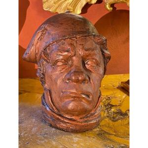 Revolutionary With Phrygian Cap, Terracotta Tobacco Pot