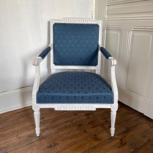 Claude Chevigny, Greek Armchair Louis XVI Period Late 18th Neoclassical