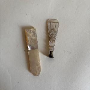 Needle Case, Mother-of-pearl Seal, Quiver, Empire Period, Early 19th Century, Object Of Virtue