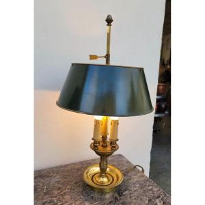 Elegant Empire Style Hot Water Bottle Lamp, Quality Old Manufacturing, Mid-20th Century.