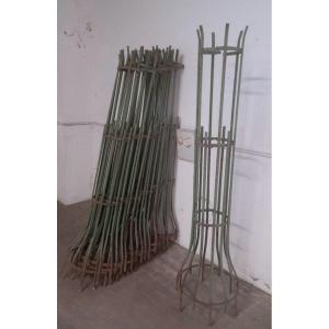 Lot Of Wrought Iron Tree Guards, 1900s